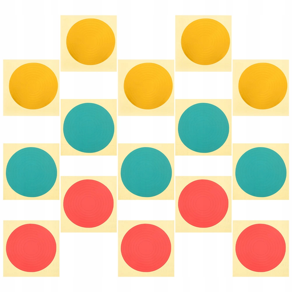 15 SZTUK KOLOROWYCH NAKLEJEK BEZPIECZEŃSTWA DO MANOMETRÓW, PVC