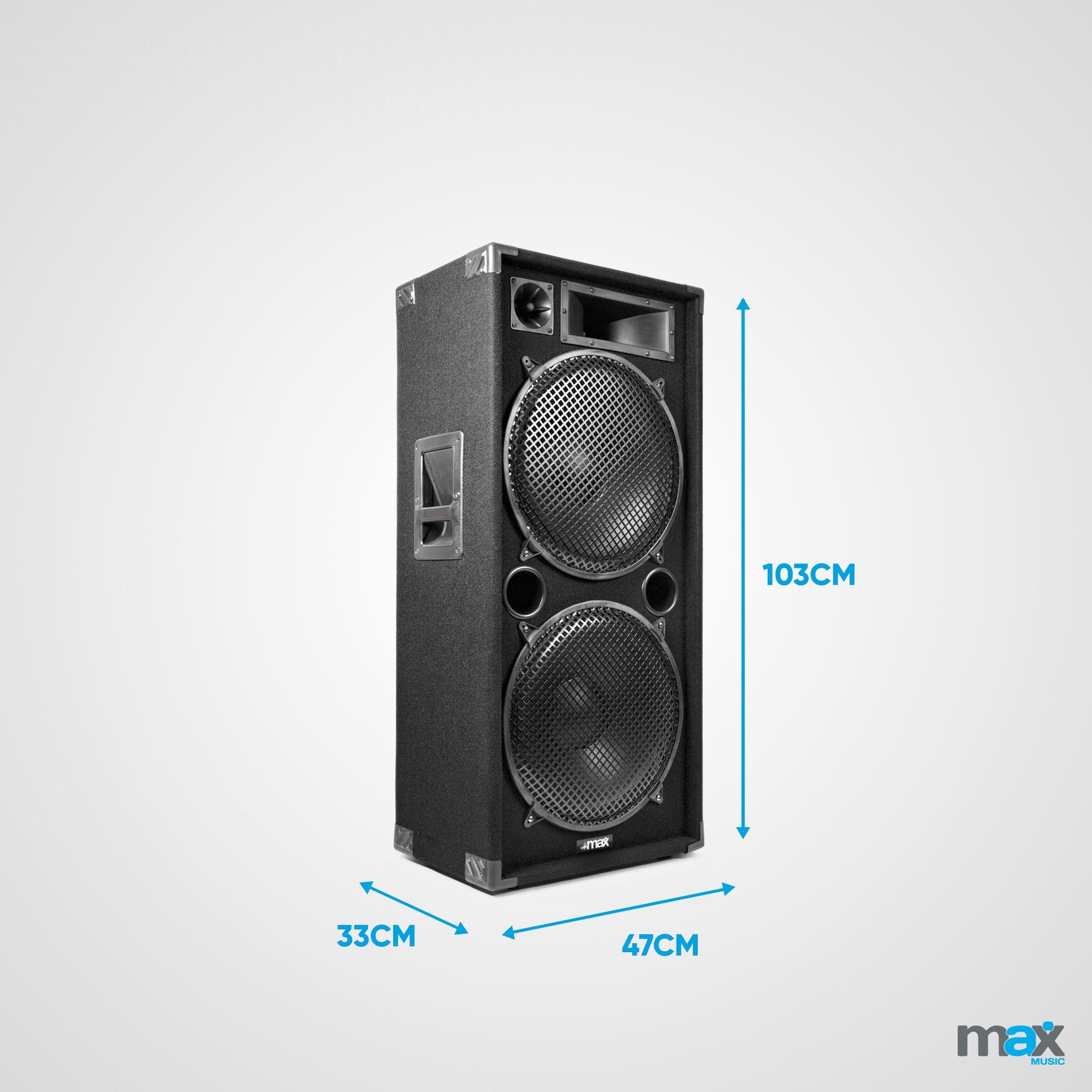 2x Duża Kolumna pasywna 2x15"- 2000W zestaw Typ kolumna