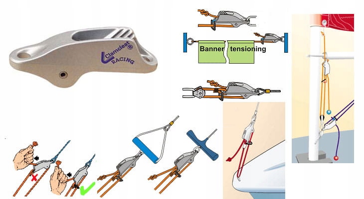 Knaga rowkowa Clamcleat CL253 4 mm