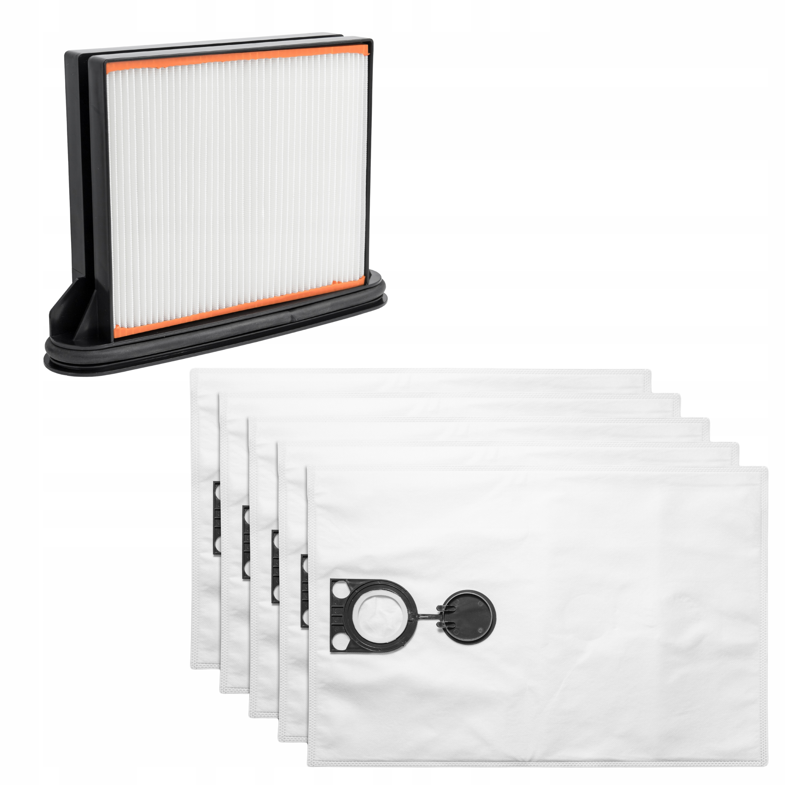 5 x Sáčky Filtr pro vysavač Starmix Bosch Metabo Aeg sada