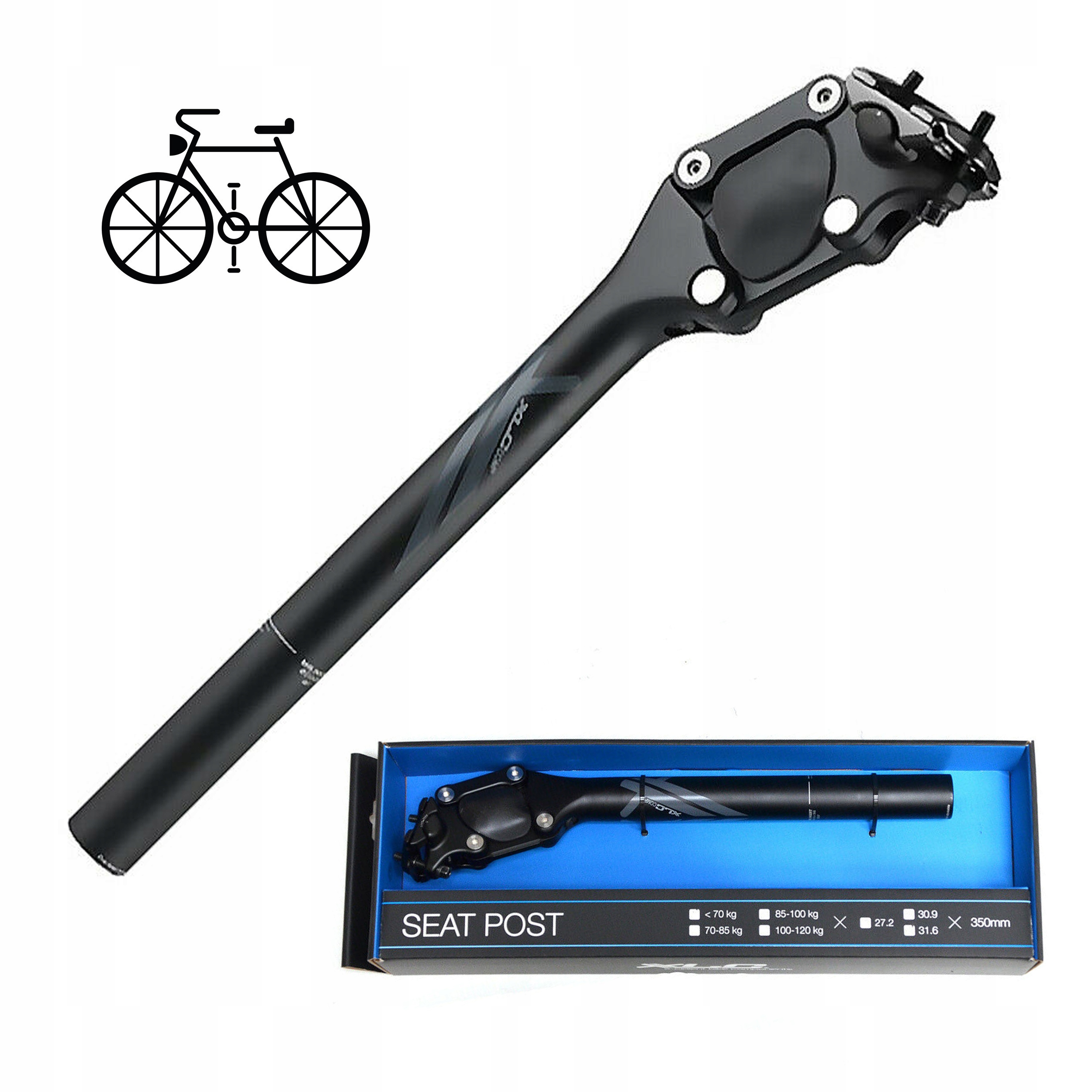 Odpružená Tyč 27,2 XLC Comp Black SP-S07 Originál Pohodlná