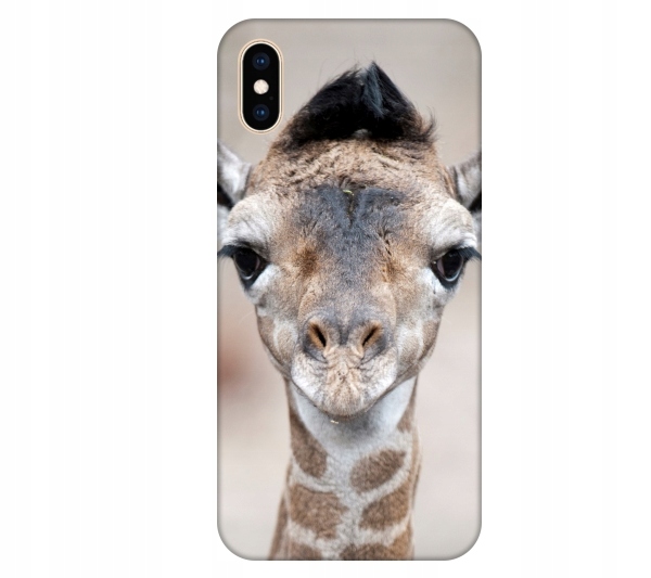 

Etui na telefon iPhone X / Xs Zyrafa smieszne zwie