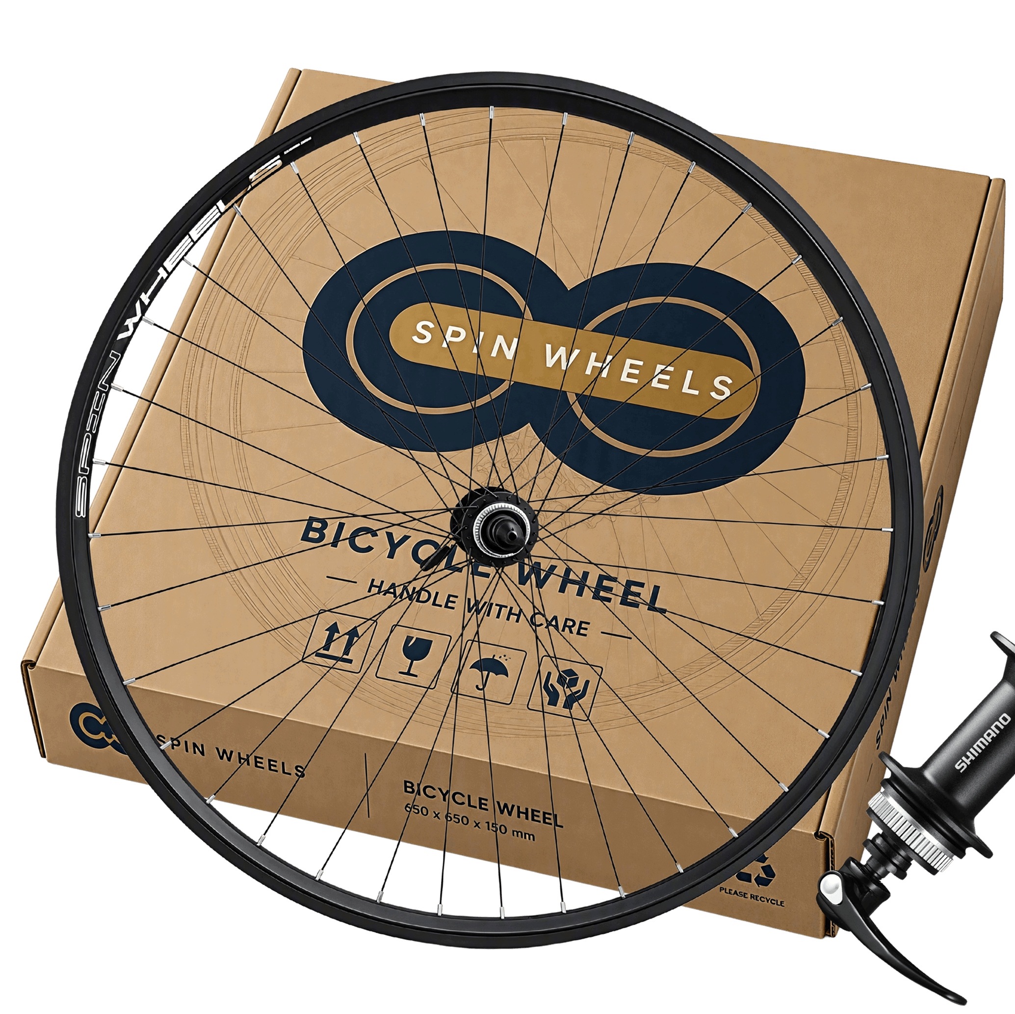 Koło Rowerowe Przednie 29 Cali Shimano Qc 300 Hamulce Tarczowe Centerlock