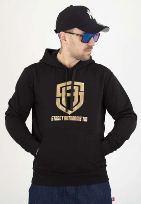 Mikina Street Autonomy S Kapucí Monum black gold