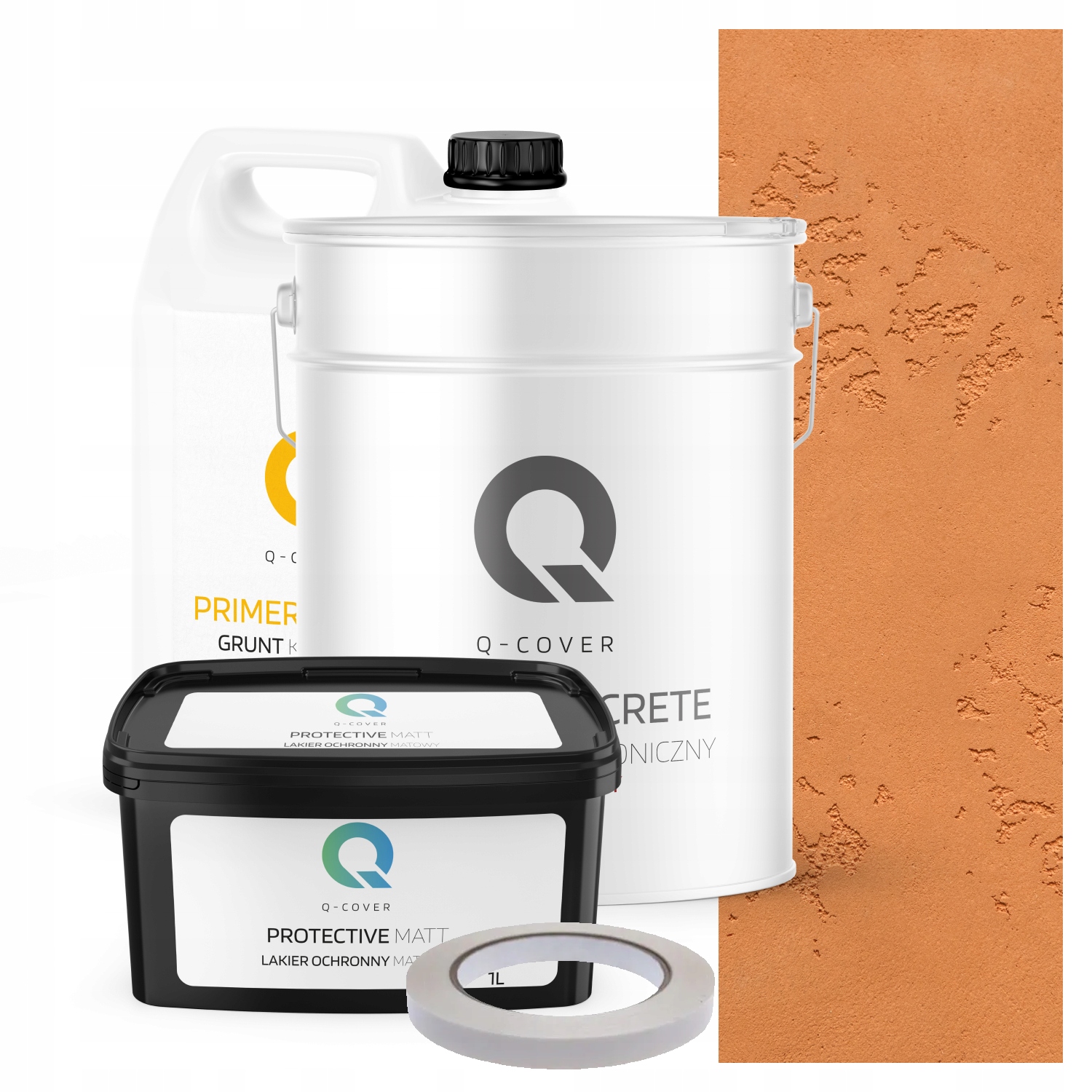 Vnitřní Architektonický Beton Karamelový Set F596 19 kg Komplet 10 m2