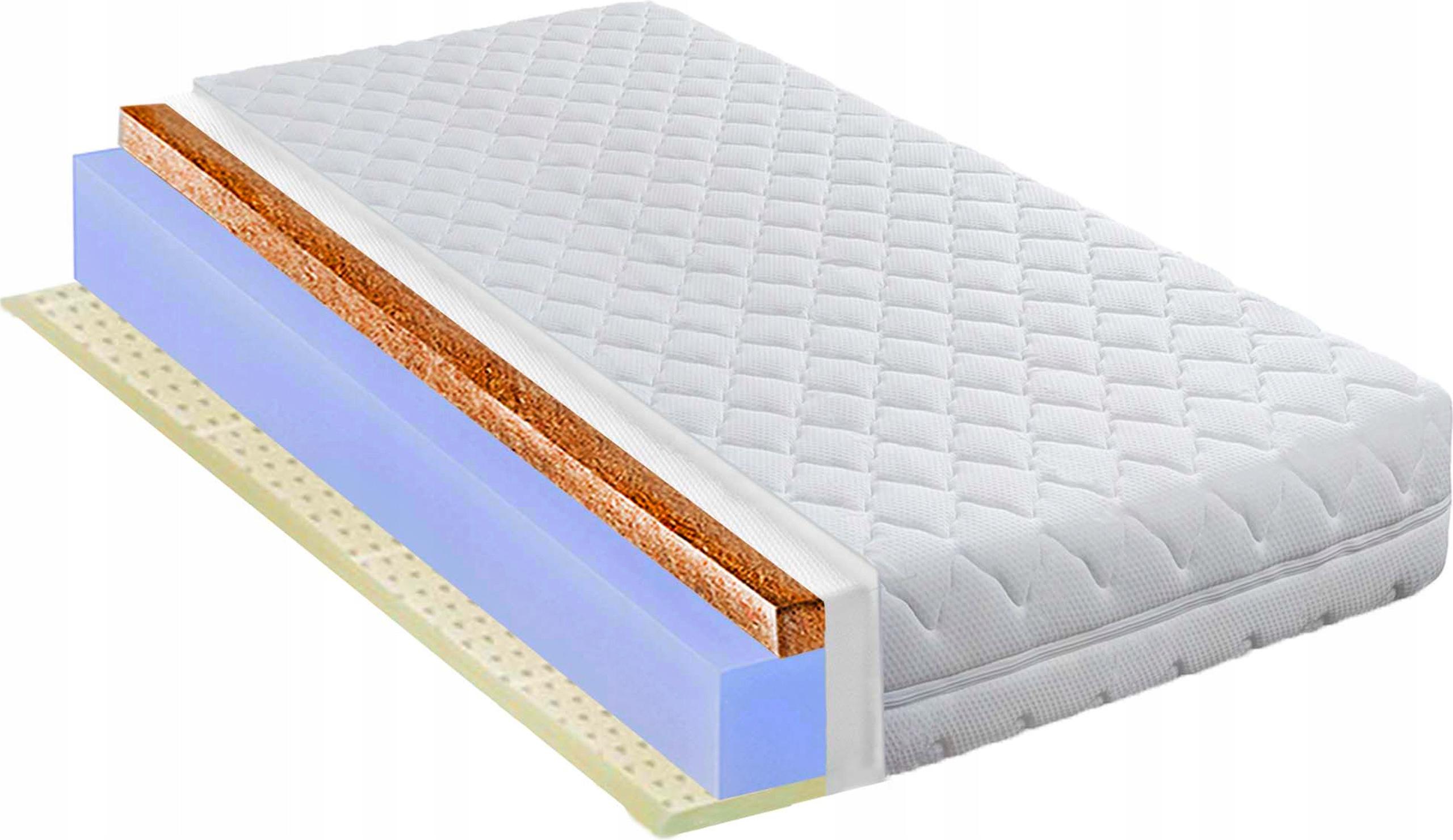 Matrac 160x160 kokosový, antibakteriálny latex, H3 H4 vystužený penou H3