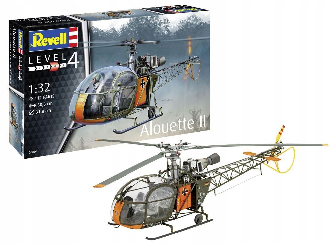 Model plastový Vrtulník Alouette II 1/32