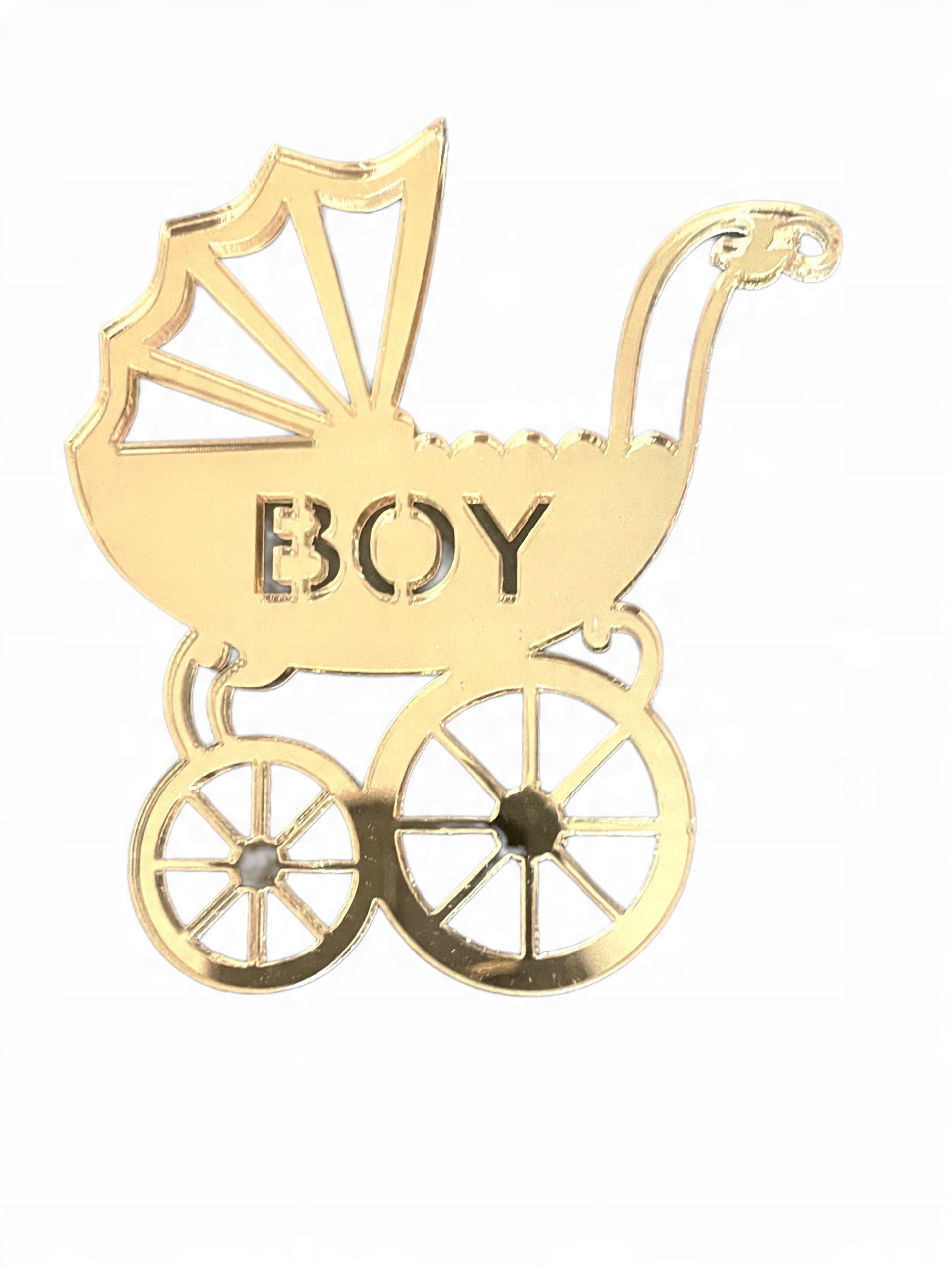 

Topper Dekor Na Bok Tort Chrzest Wózek baby shower
