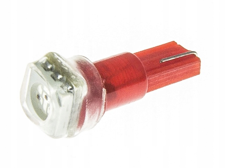 

Żarówka Led T5 R5 W1,2W W2W 24V DC 5mm Czerwony