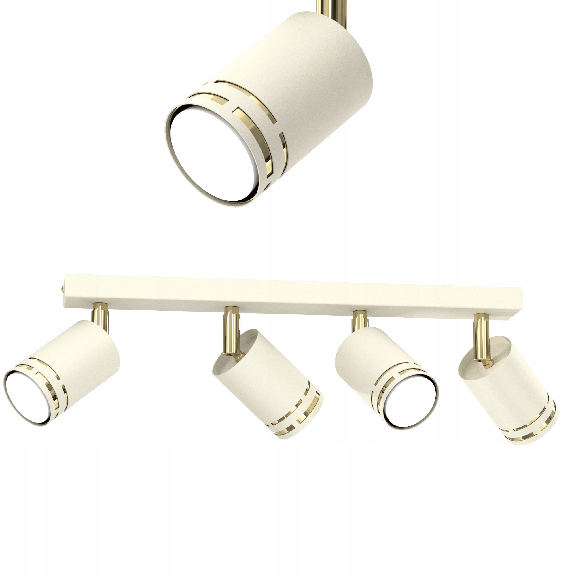 PLAFON SUFITOWY KASZMIROWY RUCHOMY LED GU10 POLSKA LAMPA SPOT REFLEKTOR BEŻ