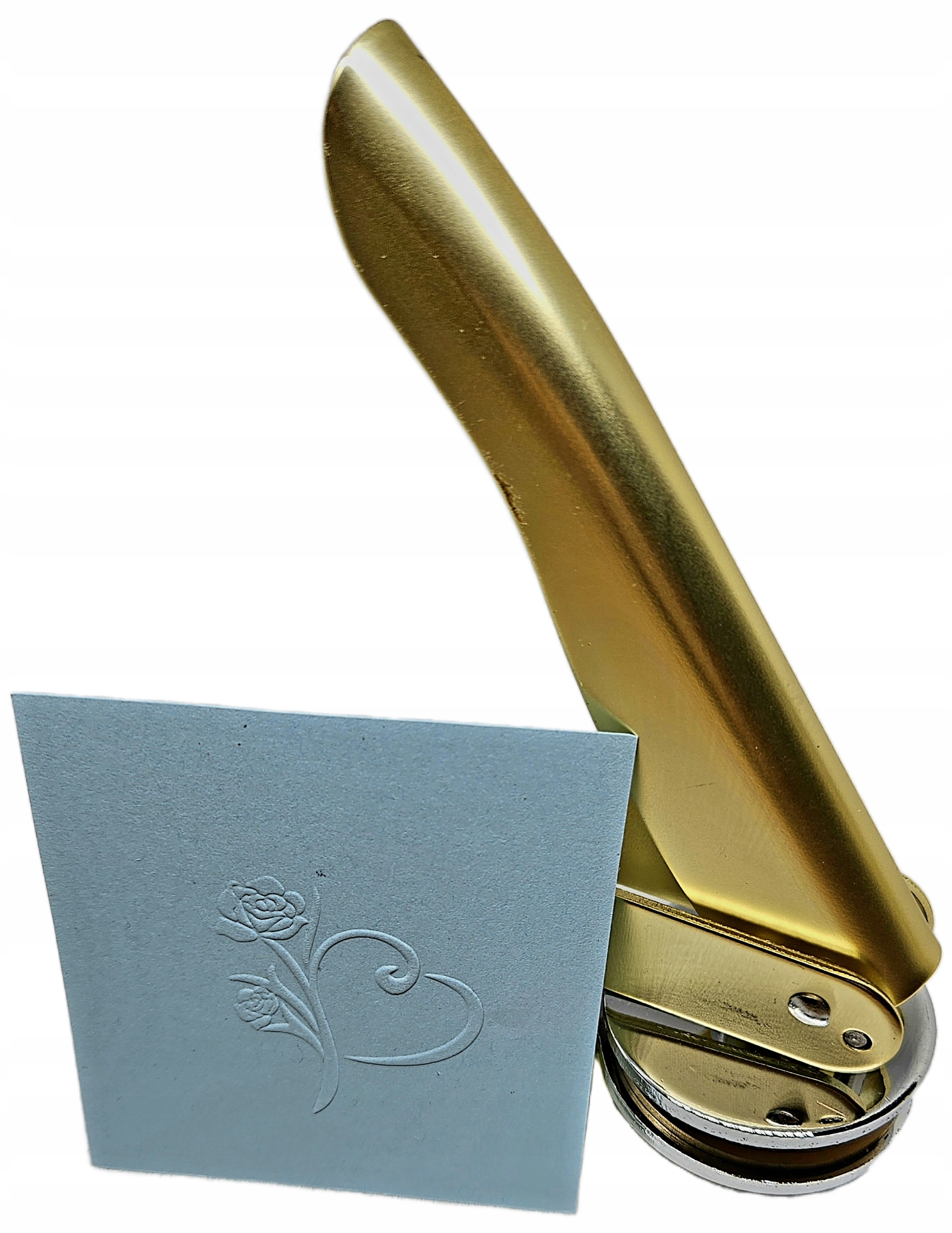 Suchý razítko razítko tradiční výlisek Srdce A Květina