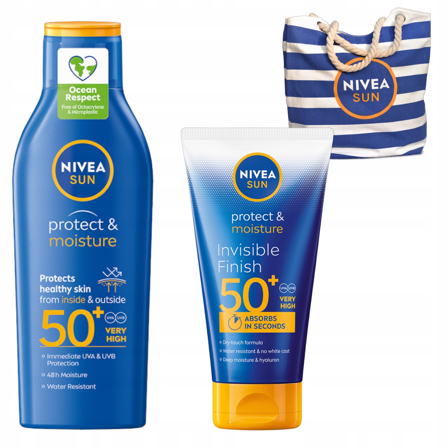 Nivea Sun Balzám na opalování SPF50+ 150 Ml Hydratační SPF50+ 200 Ml +dárek