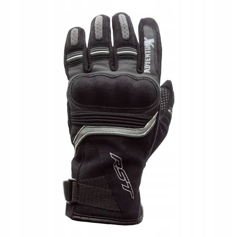 Kožené moto rukavice Rst Adventure X Ce Black M