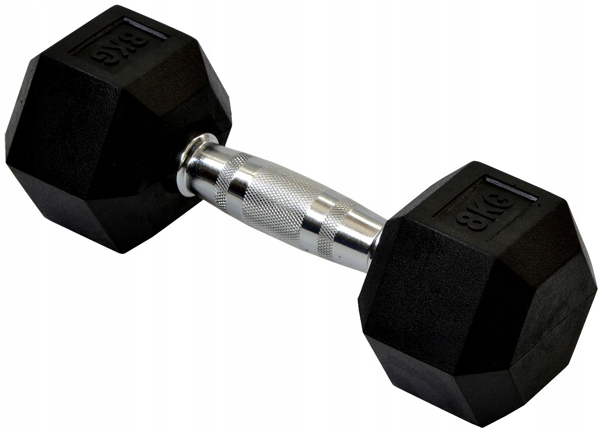 

Hantelka heksagonalna Antypoślizgowa 8kg Fitness