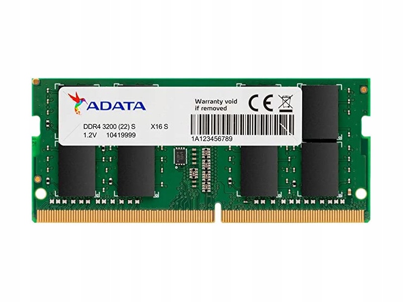 Adata/ So-dimm DDR4/ 8GB/ 3200MHz/ CL22/ 1x8GB AD4S32008G22-SGN