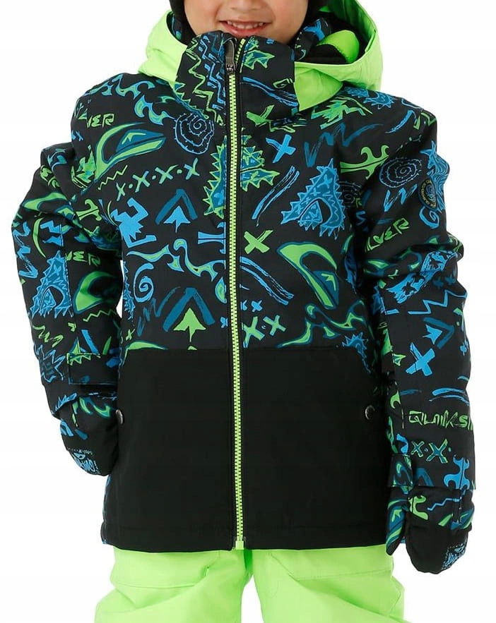 Dětská zimní lyžařská bunda Quiksilver Mission s kapucí, 2 roky