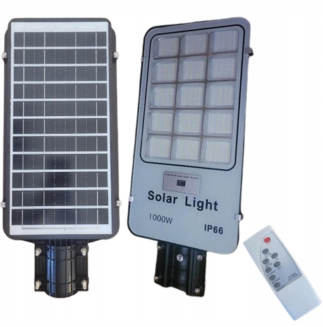 Solární Led pouliční lampa 1000W dálkové ovládání