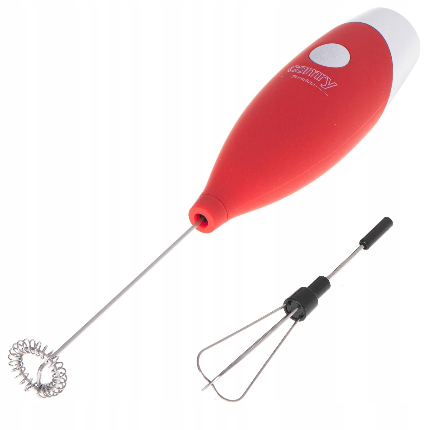 Spieniacz do mleka CR 4501 red z mieszadłem i stojakiem