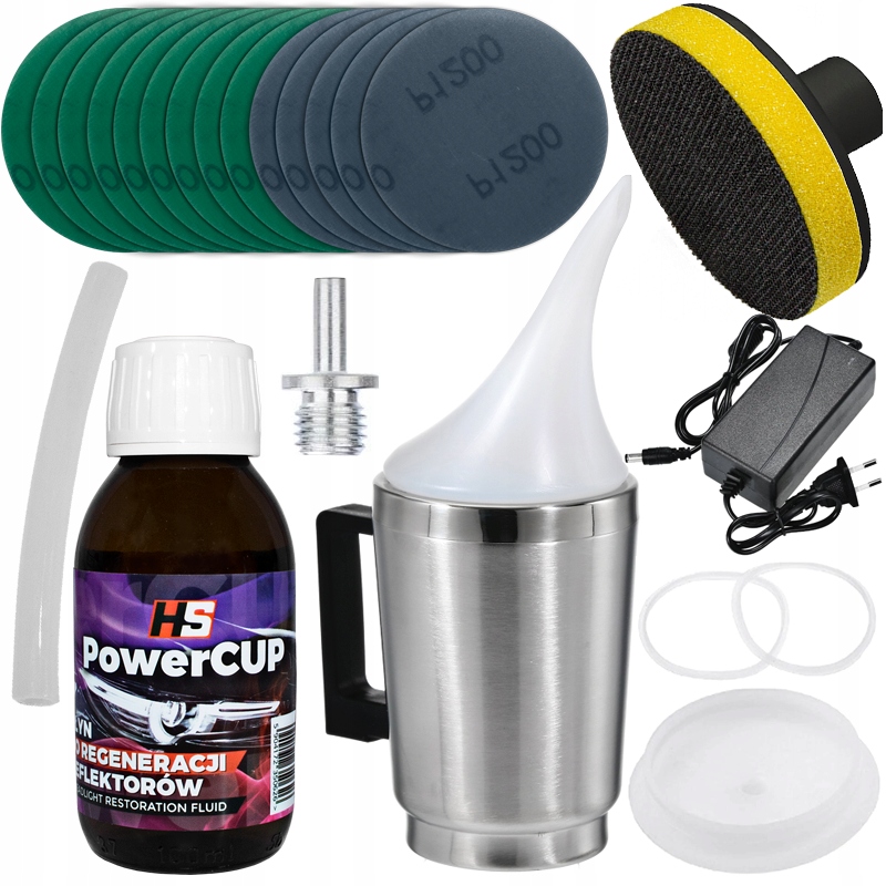 Zestaw Regeneracji Renowacji Odnowy Polerowania Lamp Reflektorów Czajniczek