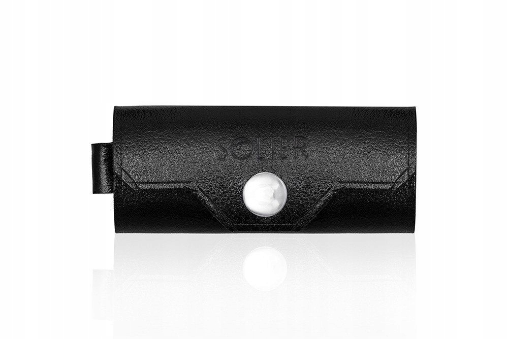 

Etui skórzane na klucze czarne Solier