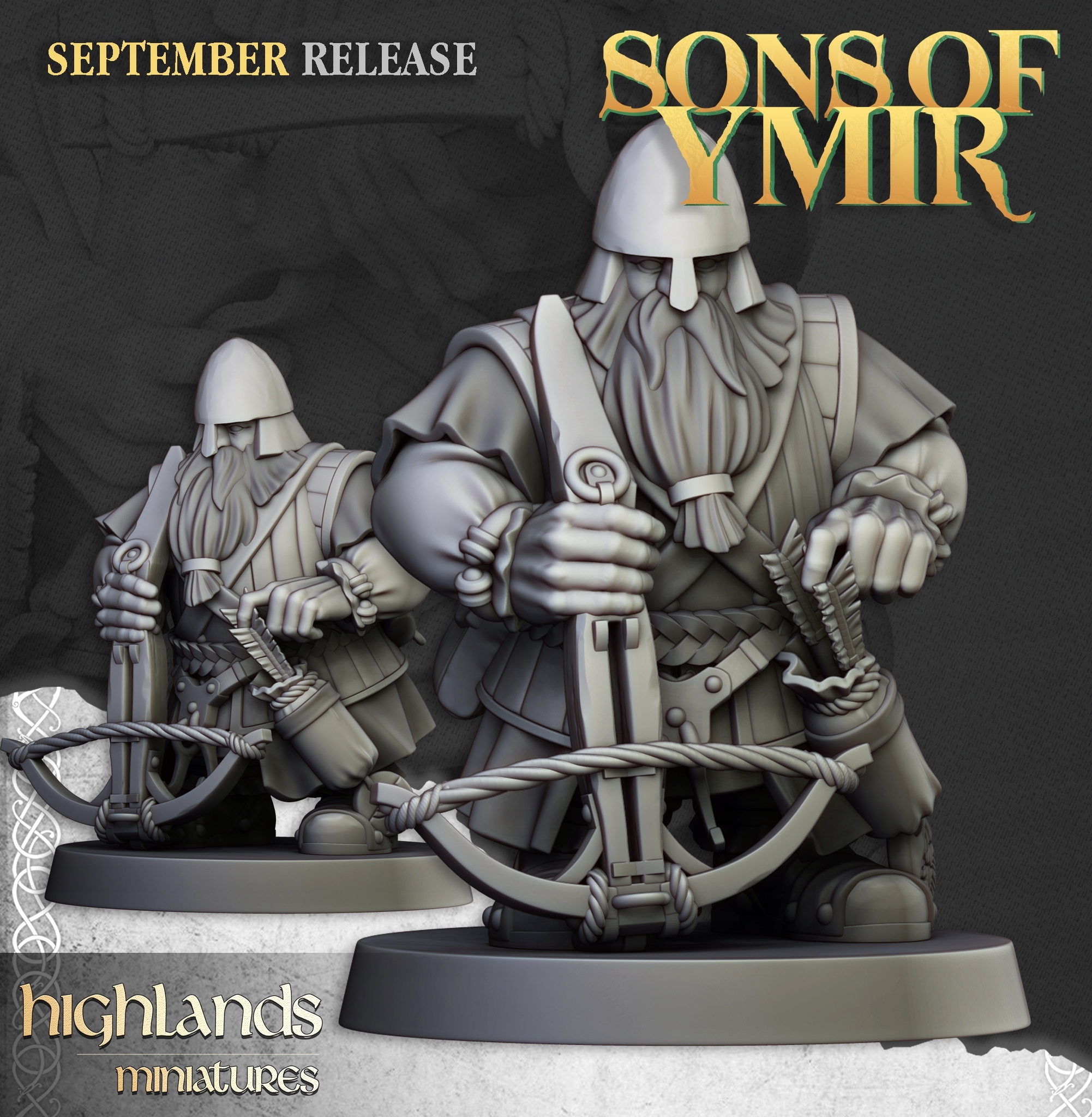 Dwarfs Crossbowman #5 - Highlands Miniatures