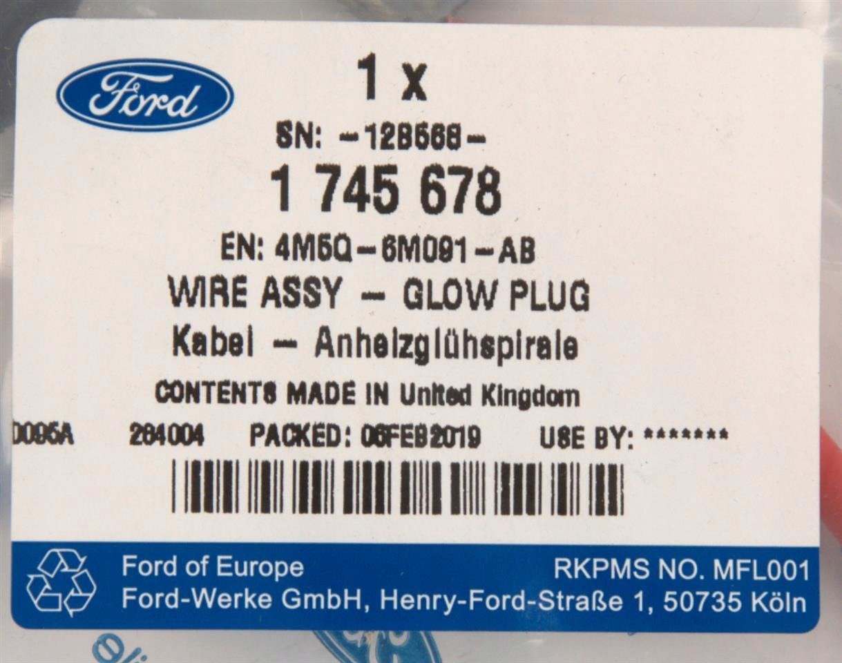 проводка свечи FORD Fiesta MK5 Focus MK2