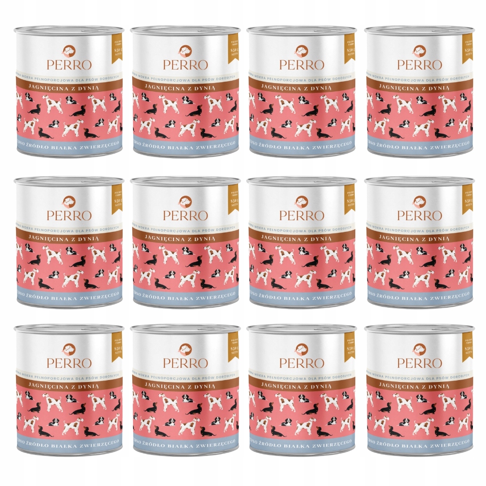 Levně Perro Jehněčí s dýní 12 x 800 g monoproteinové krmivo pro dospělé psy