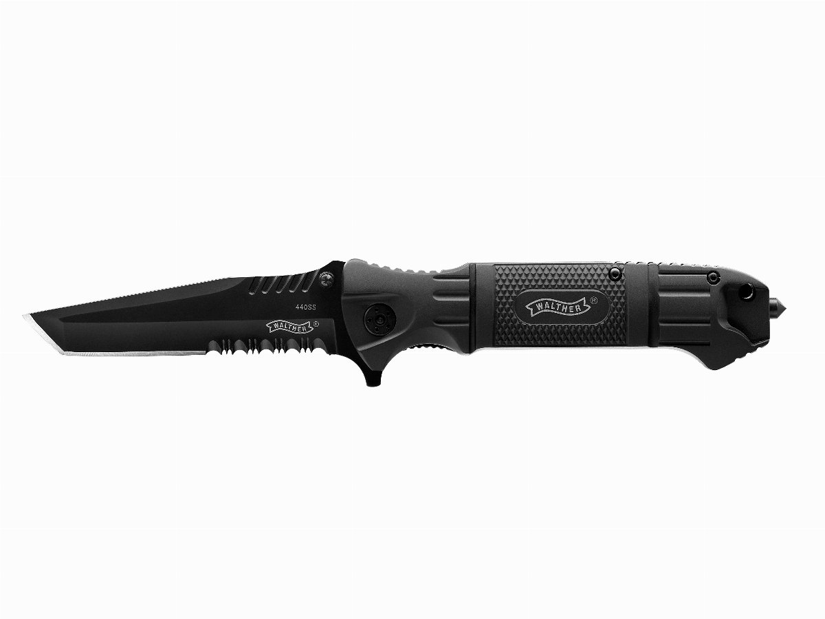 Nůž Walther Tanto, ocel 440, liner lock, vyrážeč