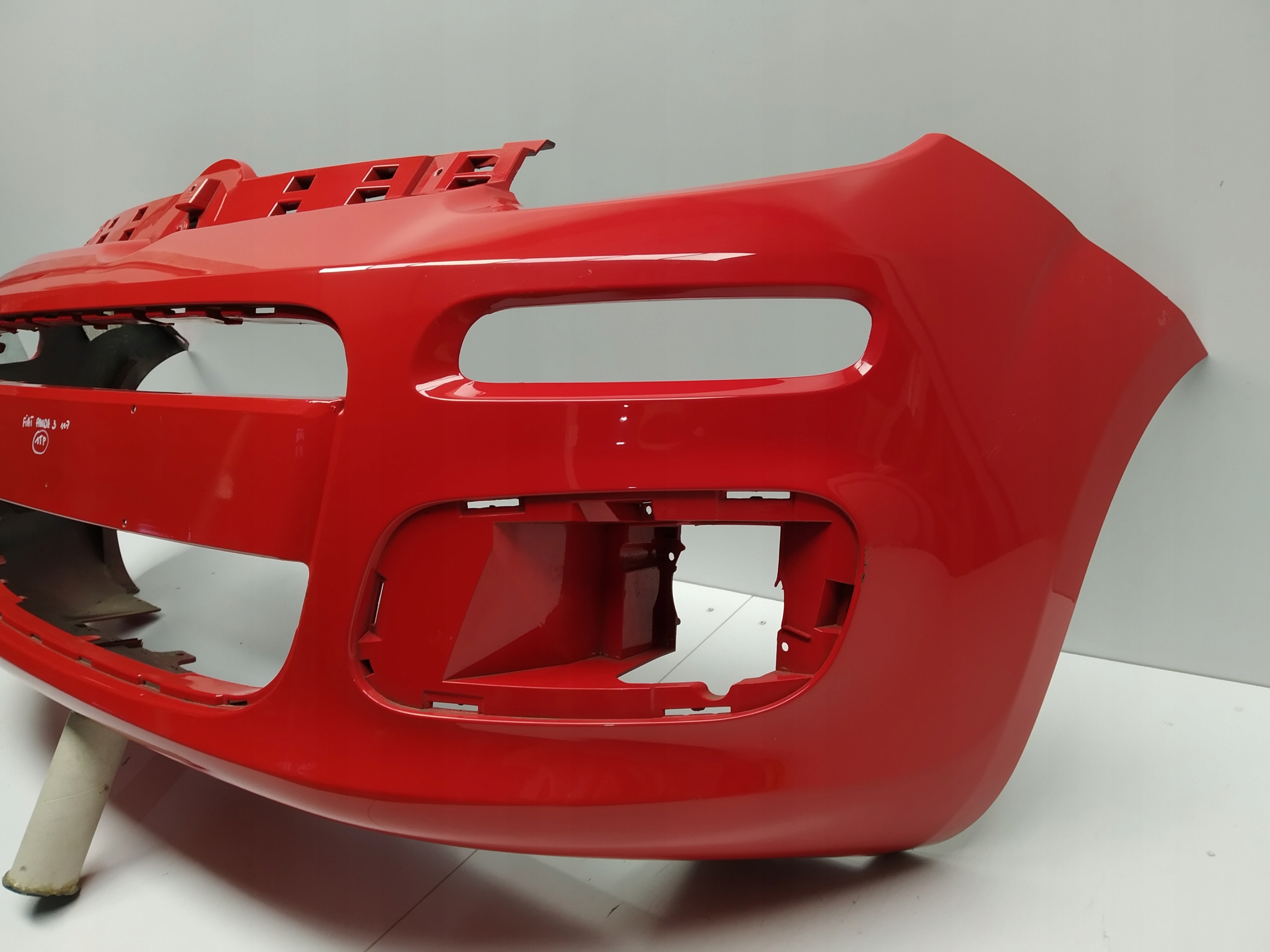 11+ Fiat Panda 3 III bumper front original red