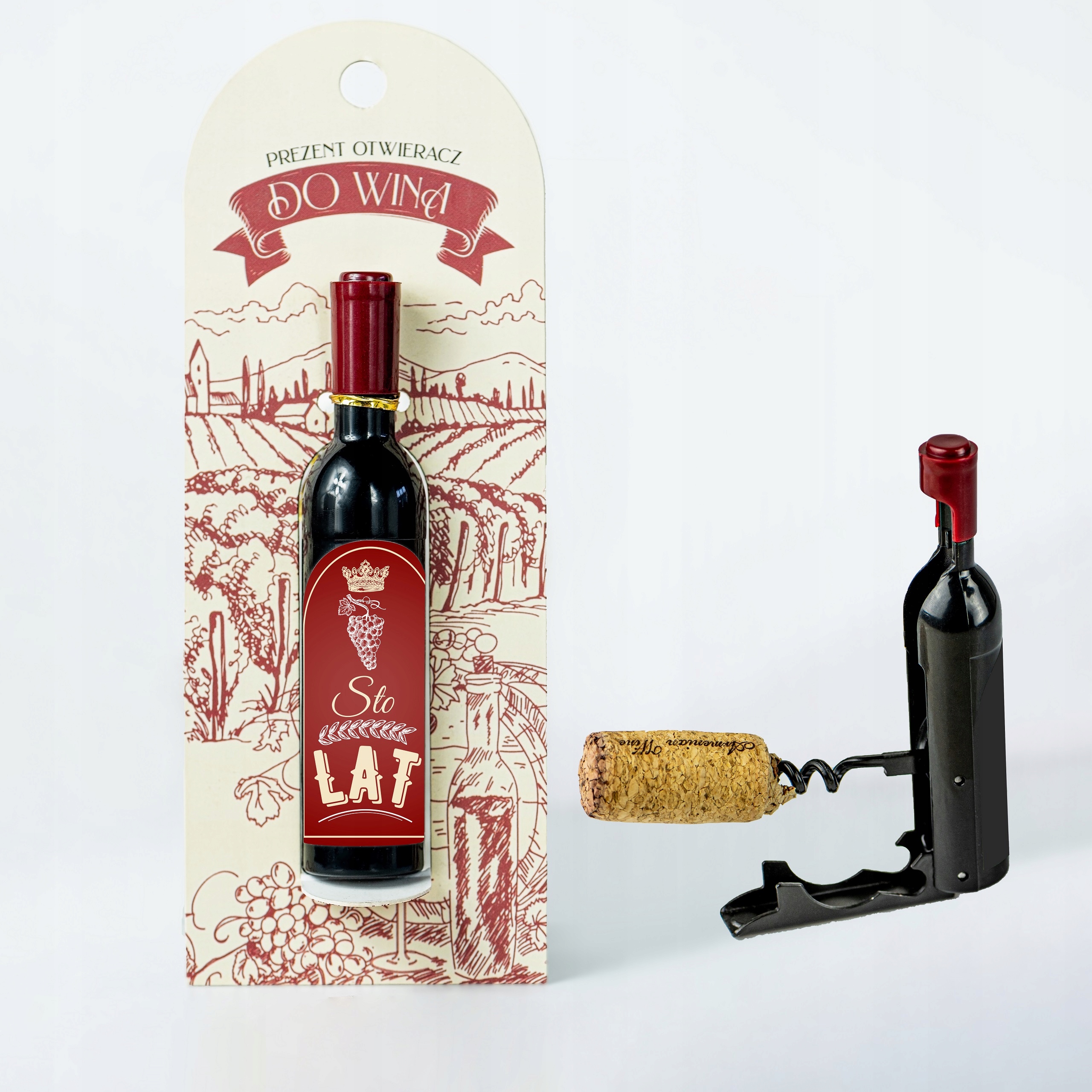 

Otwieracz do wina: Sto Lat! korkociąg