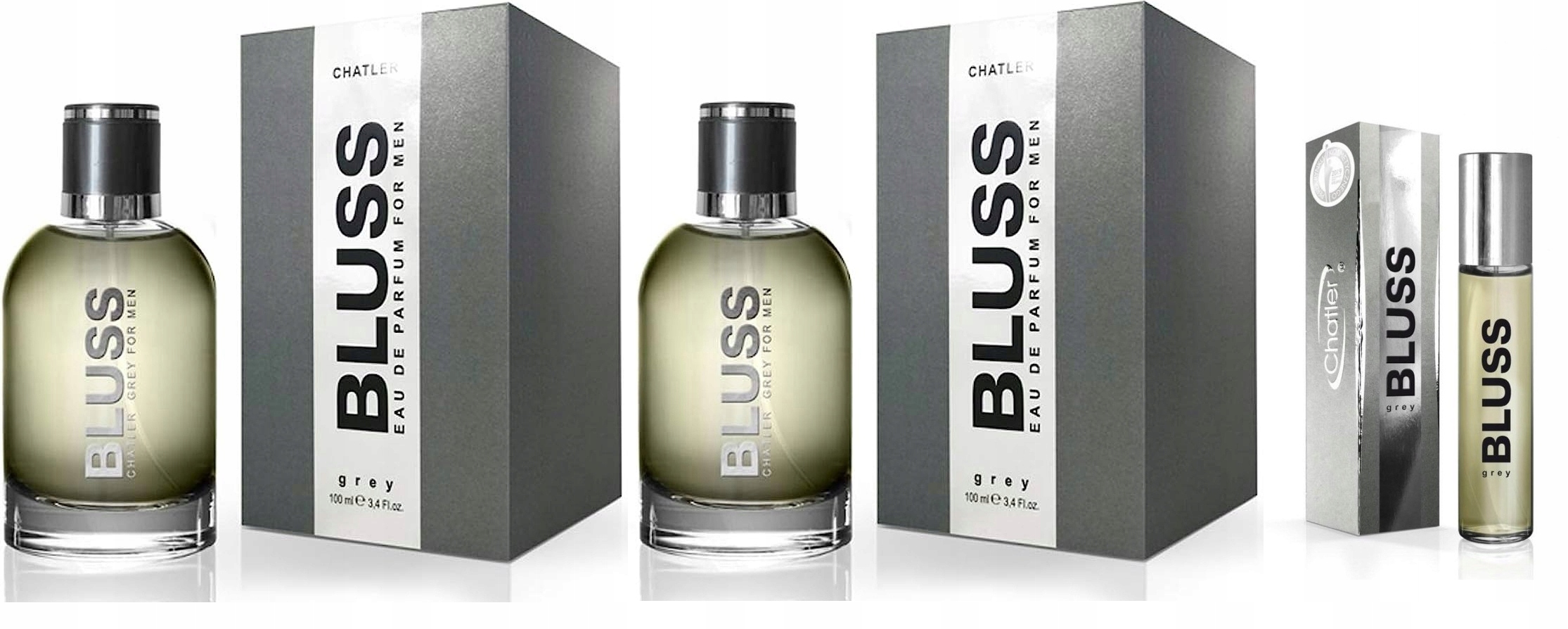 Chatler Bluss Grey Men 100 ml 30 ml parfémovaná voda