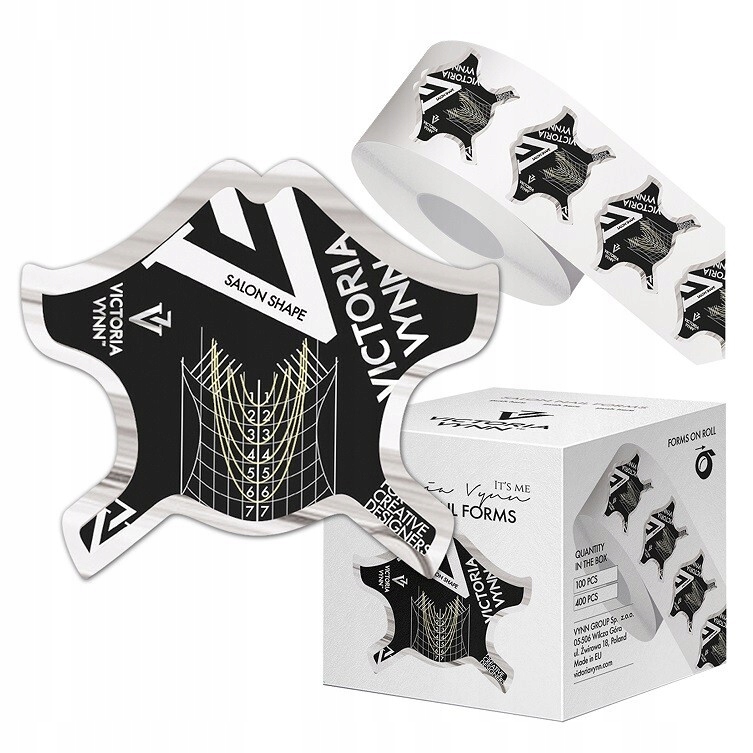 Victoria Vynn Šablony Formy na prodlužování nehtů Salon Forms 400 ks