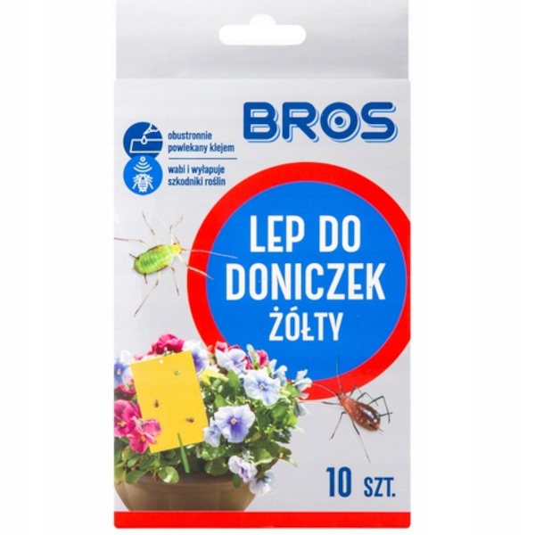 

Bros Lep Do Doniczek Żółty 10szt