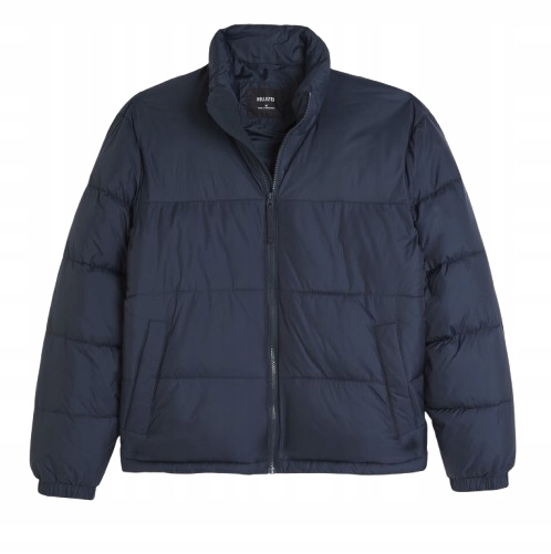Abercrombie Hollister L tmavě modrá péřová bunda