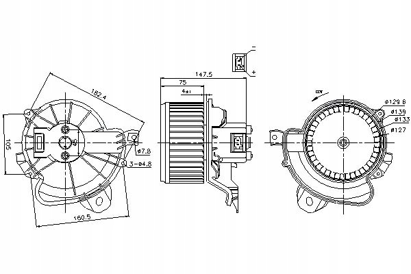 Nissens Dmychadlo Abarth Grande Punto, Punto, Punto Asistent řidiče #28