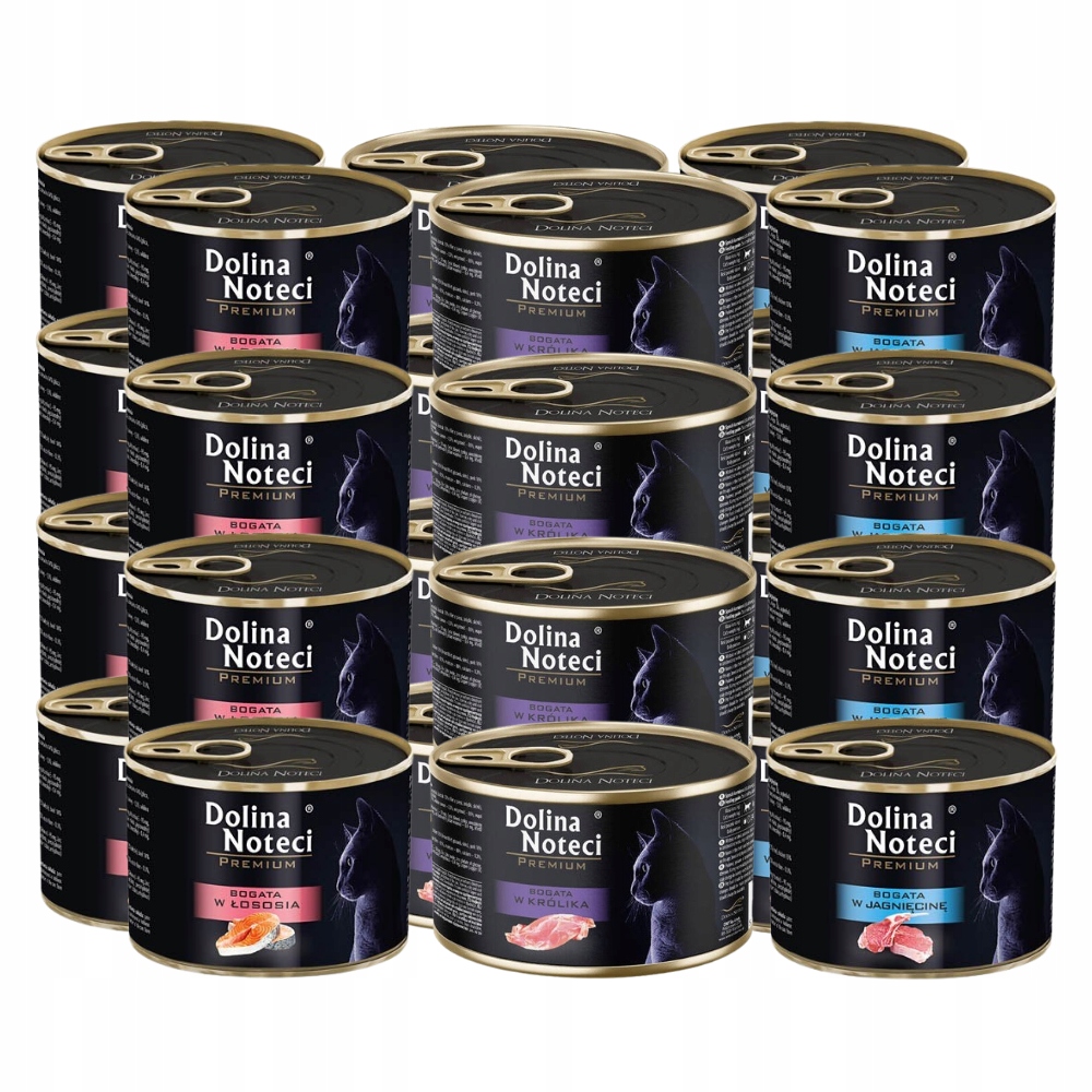 Dolina Noteci Premium Bogata MIX smaków mokra karma dla kota 24x185g