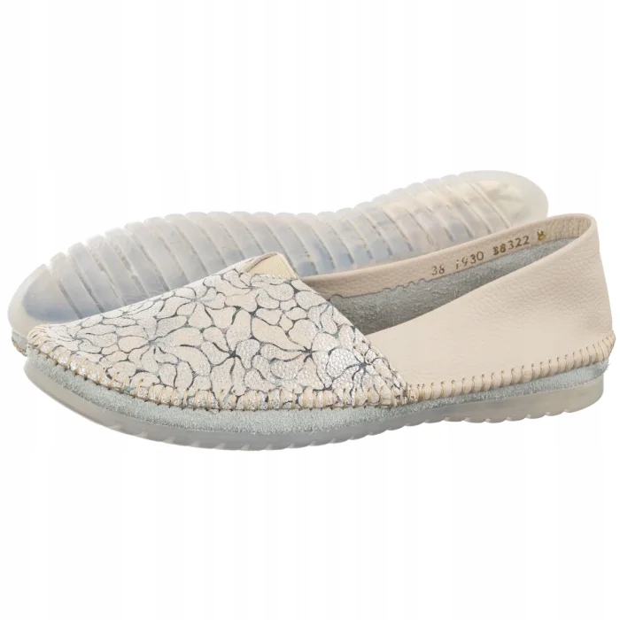 Kožené boty Dámské Polobotky Maciejka Béžová 1930B-32/00-0 Béžová