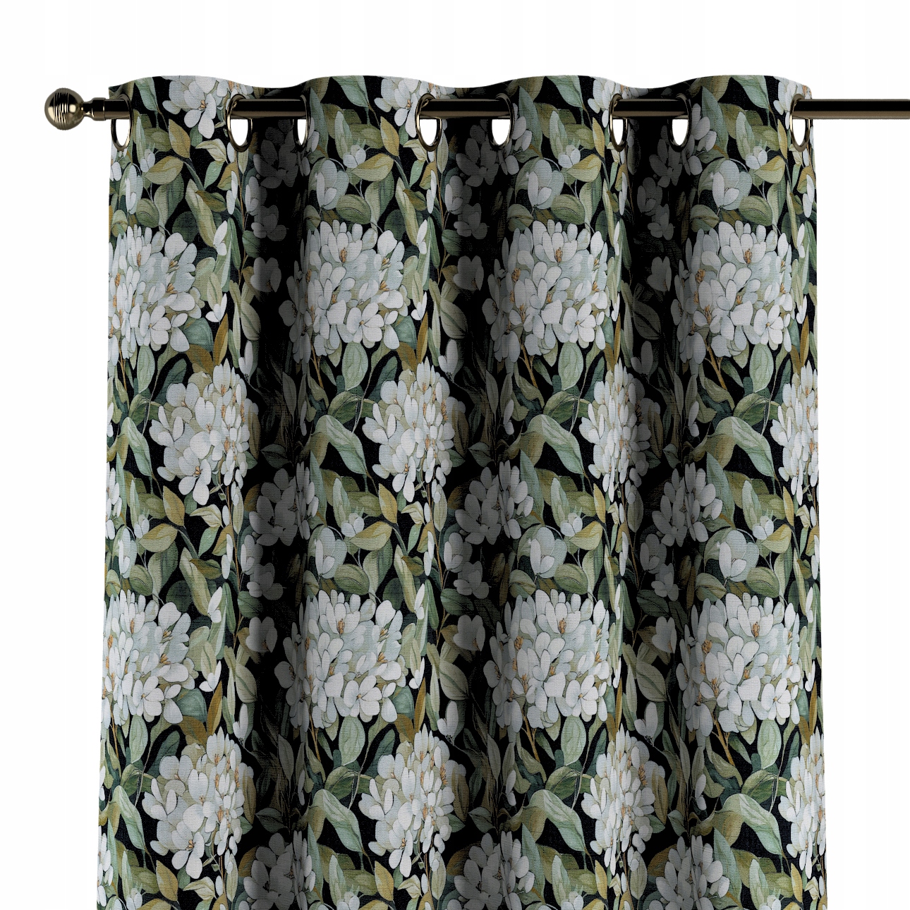 Záves na kolieskach 1 ks 130x245 cm zelený