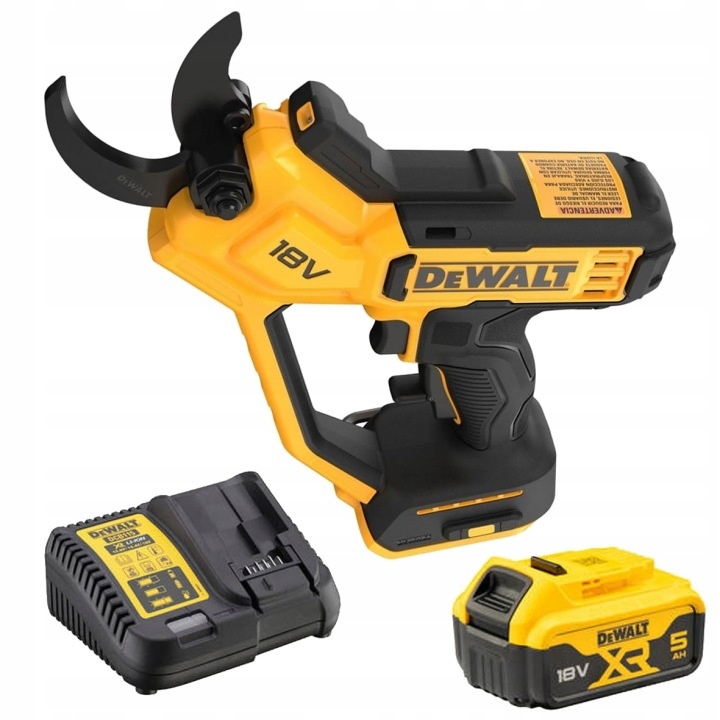 Akumulátorové nožnice DeWALT DCMPP568P1-QW 18V Xr na konáre 38 mm sada