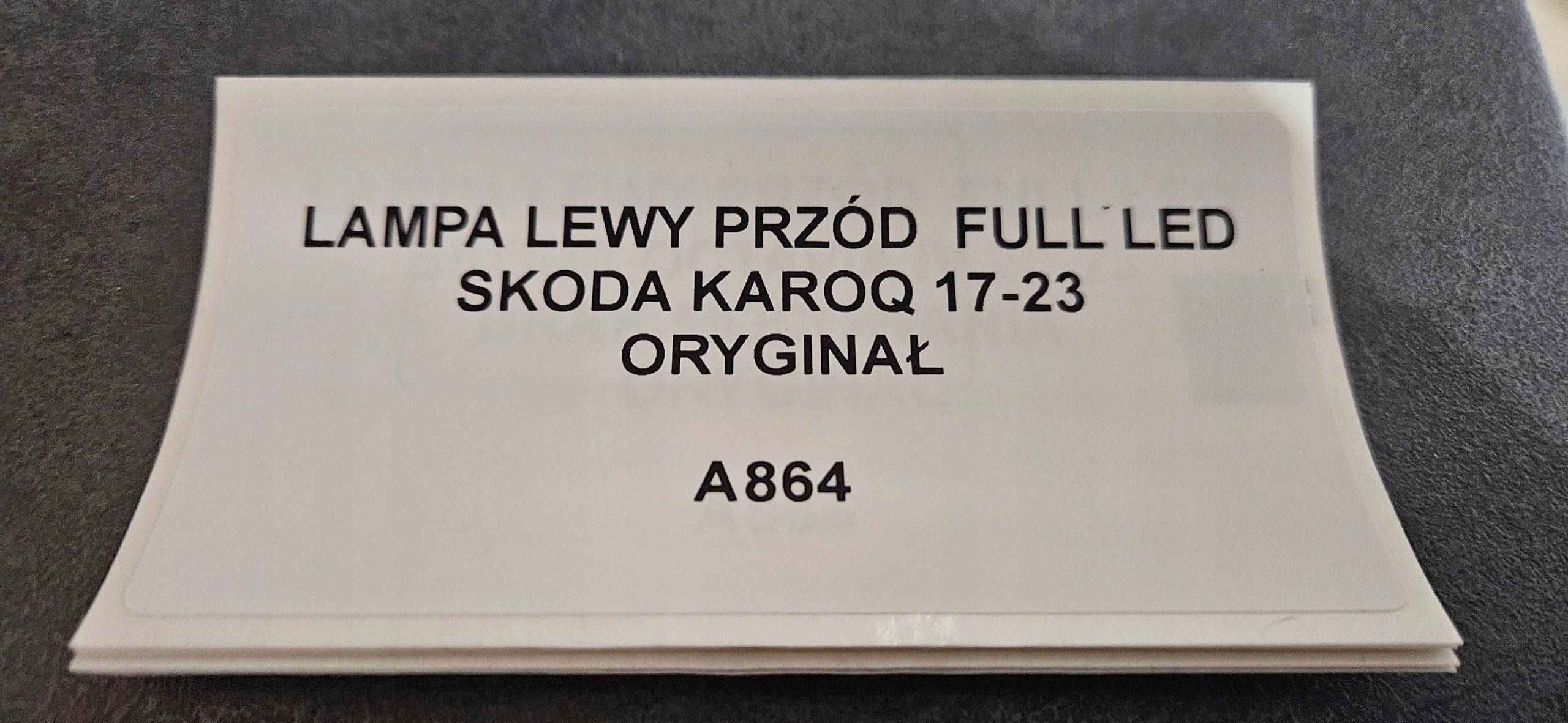 light left front FULL LED SKODA KAROQ 17-23