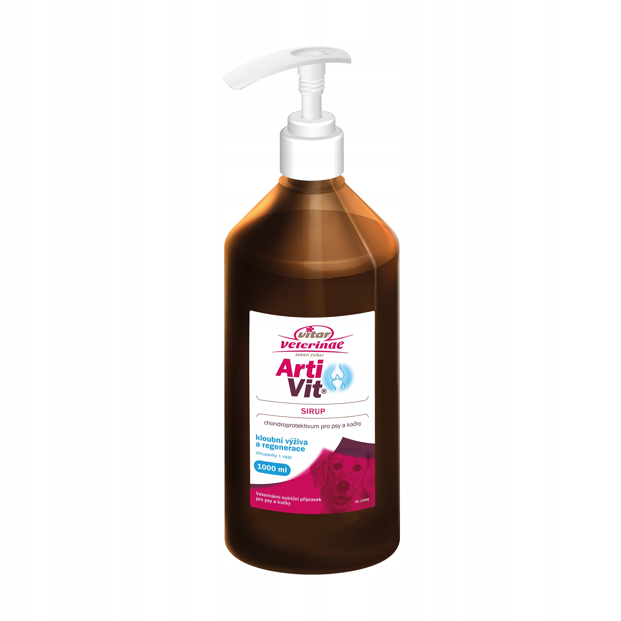 Levně Vitar Veterinae ArtiVit Sirup 1000 ml Perfektní výživa kloubů pro vašeho mazlíčka