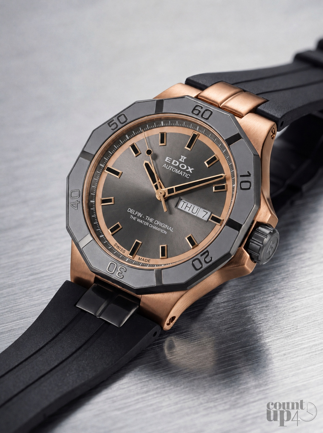 Edox Delfin The Original Automatic 88008-37RGCA-GIR WR200 43mm