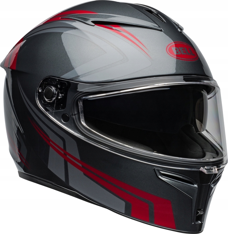Prilba Bell Lithium ECE6 Jetstream Gray/candy Red S