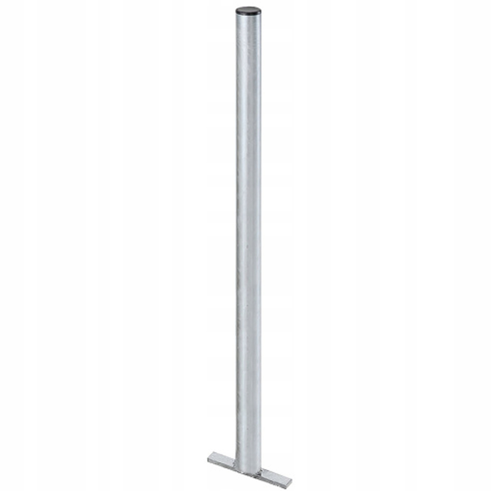 Słupek stalowy ocynkowany do kosza ulicznego na śm