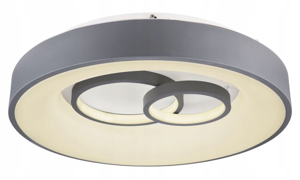 Stropné Svietidlo 50W Mavy s diaľkovým ovládaním a variabilnou farbou svetla, sivý, 48 cm