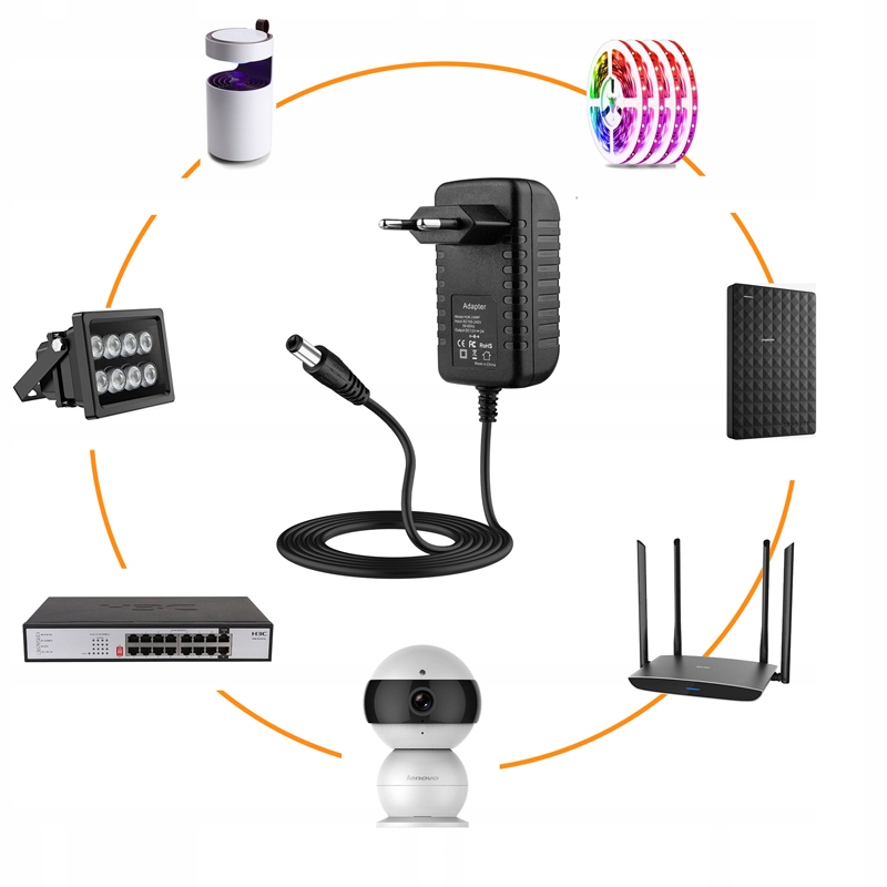 ZASILACZ 12V 2A WTYK DC 5,5 x 2,1mm WTYCZKOWY Kod producenta Allegro orzeł863