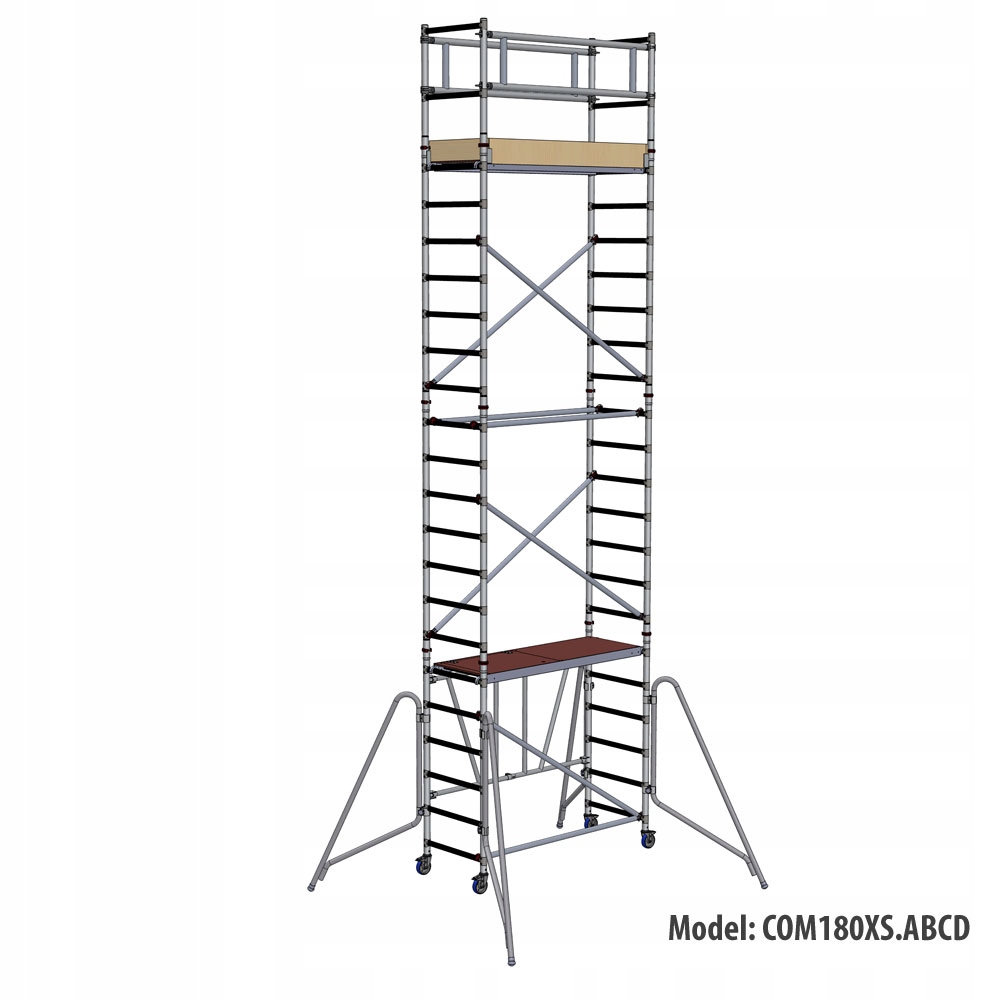 FARAONE COMPACT 180 RUSZTOWANIE Jezdne Aluminiowe wym. 75x180 wys. H 7,6M
