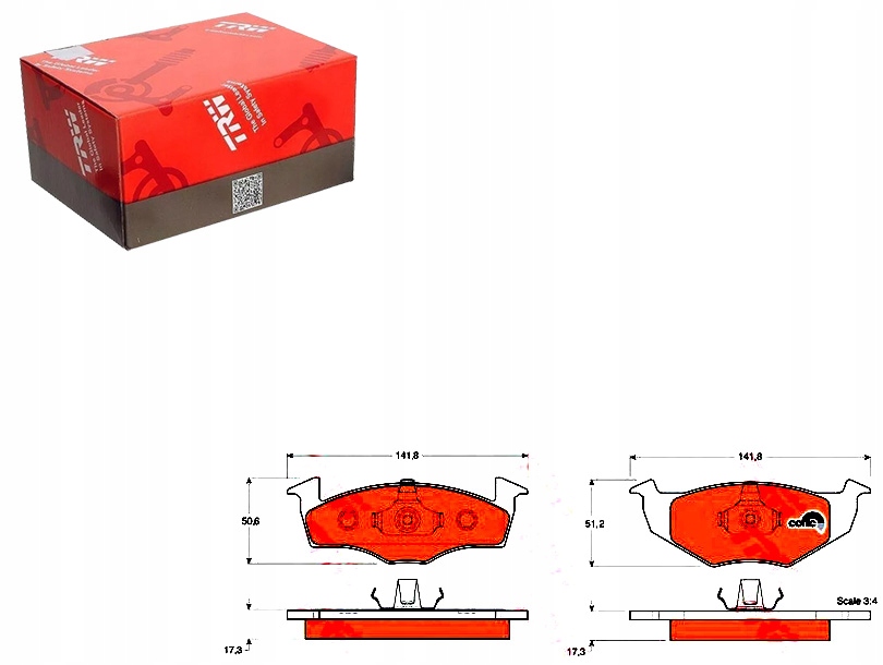Brzdové Destičky Přední Polo 94-01 Lupo Fabia 1,