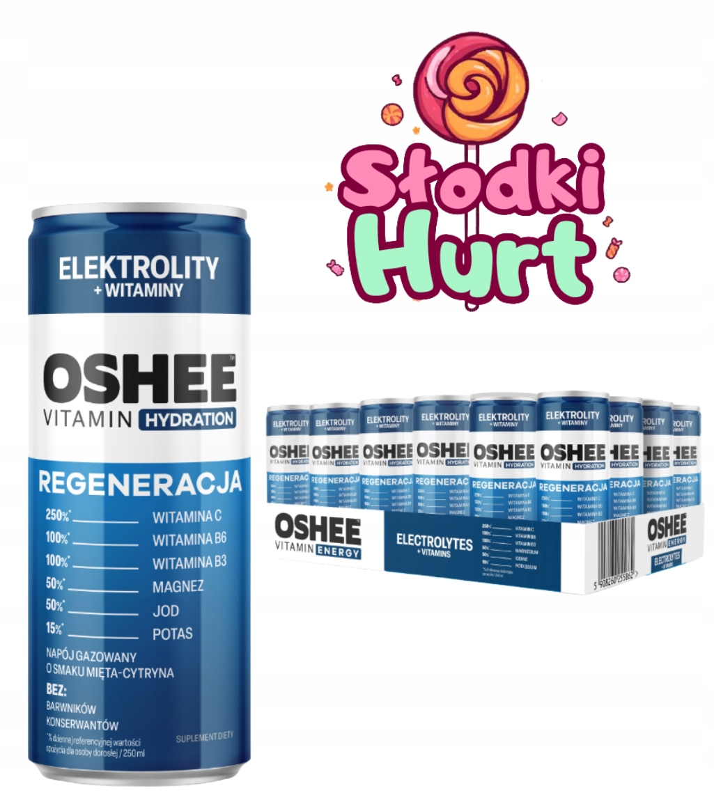 Oshee Recovery Elektrolity+ Witaminy 24x250 ml