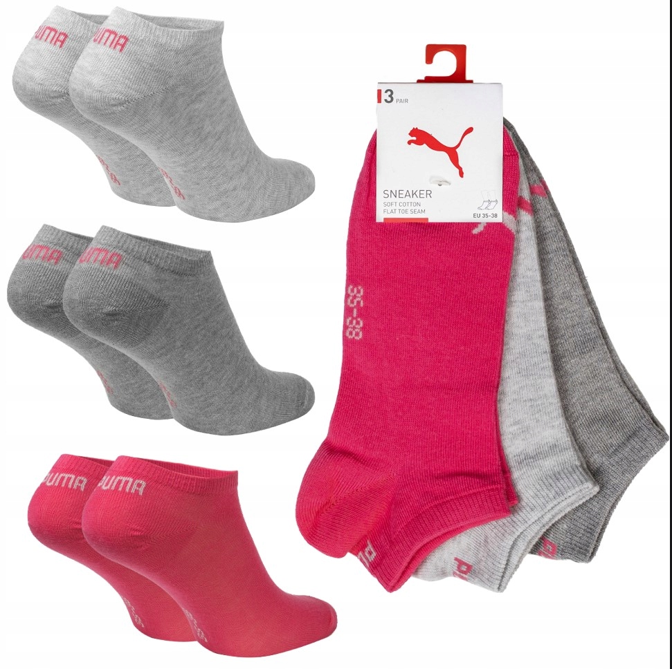

Stopki Puma 906807 12 3-pack 39/42 mix